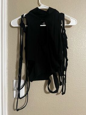 Darker Wavs - Echo Shredded Crop Top - Size S